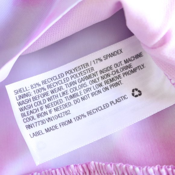 Summer Tie Dye Rainbow Ruffle Long Sleeve Swim & Athleticwear Top | 2pc Bundle - Picture 5 of 16